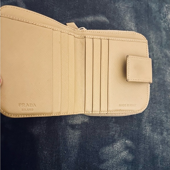 Prada Beige/Camel color Compact wallet - Picture 7 of 12